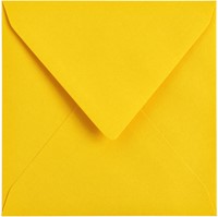 Envelop Papicolor 140x140mm dottergeel 6/st-2