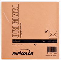 Envelop Papicolor 140x140mm oranje 6/st-3