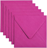 Envelop Papicolor 140x140mm felroze 6/st