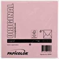 Envelop Papicolor 140x140mm babyroze 6/st-3