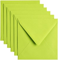 Envelop Papicolor 140x140mm appelgroen 6/st