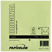 Envelop Papicolor 140x140mm appelgroen 6/st-3