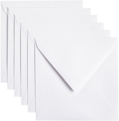 Envelop Papicolor 140x140mm kraft wit 6/st