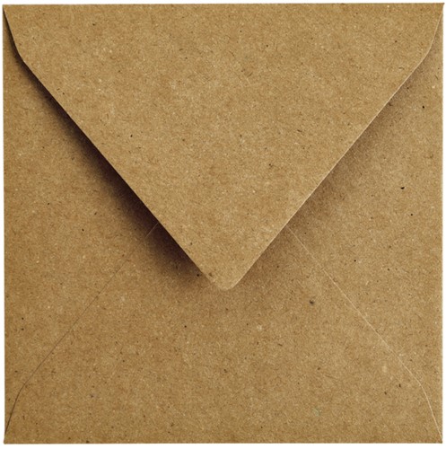 Envelop Papicolor 140x140cm kraft bruin 6/st-2