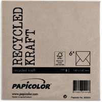 Envelop Papicolor 140x140cm kraft bruin 6/st-3