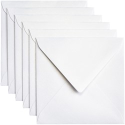 Envelop Papicolor 140x140mm parelwit 6/st