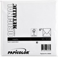 Envelop Papicolor 140x140mm parelwit 6/st-3