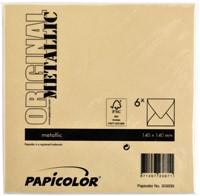 Envelop Papicolor 140x140mm goud 6/st-3