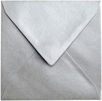 Envelop Papicolor 140x140mm zilver 6/st-2