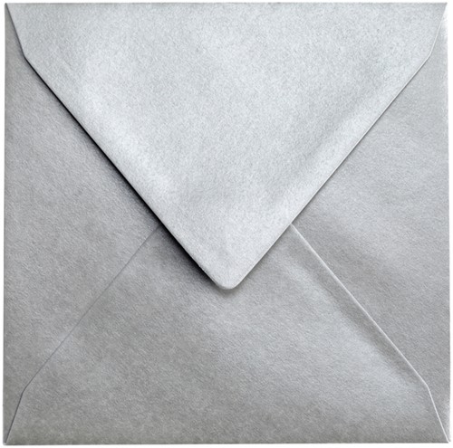 Envelop Papicolor 140x140mm zilver 6/st-2