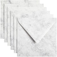 Envelop Papicolor 140x140mm marble grijs 6/st