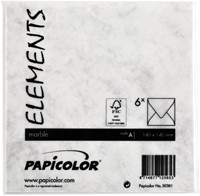 Envelop Papicolor 140x140mm marble grijs 6/st-3