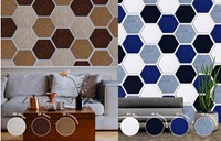 PET-vilt akoestische Hexagon-3