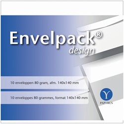 Enveloppen Papyrus design wit 140x140 Papyrus pk/10
