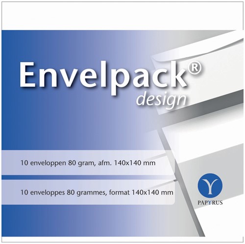 Enveloppen Papyrus design wit 140x140 Papyrus pk/10
