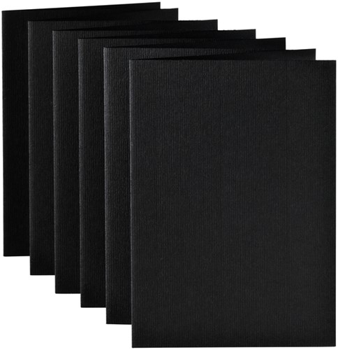 Correspondentiekaart Papicolor dubbel 105x148mm ravenzwart 6/st-2
