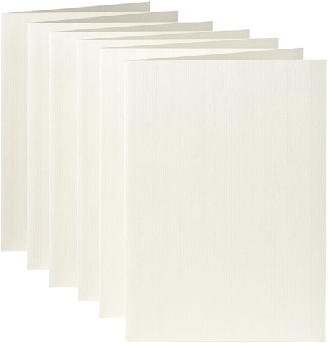Correspondentiekaart Papicolor dubbel 105x148mm anjerwit 6/st-2