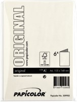 Correspondentiekaart Papicolor dubbel 105x148mm anjerwit 6/st-3