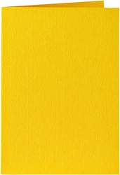 Correspondentiekaart Papicolor dubbel 105x148mm dottergeel 6/st