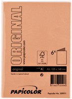 Correspondentiekaart Papicolor dubbel 105x148mm oranje 6/st-3