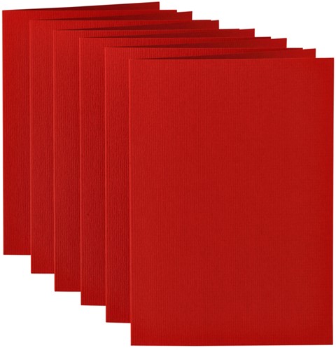 Correspondentiekaart Papicolor dubbel 105x148mm rood 6/st-2