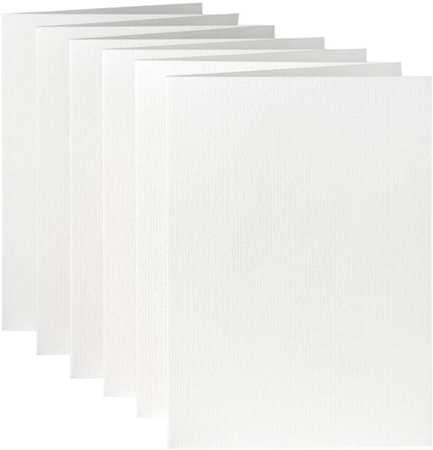 Correspondentiekaart Papicolor dubbel 105x148mm hagelwit 6/st-2