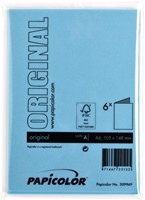 Correspondentiekaart Papicolor dubbel 105x148mm hemelsblauw 6/st-3