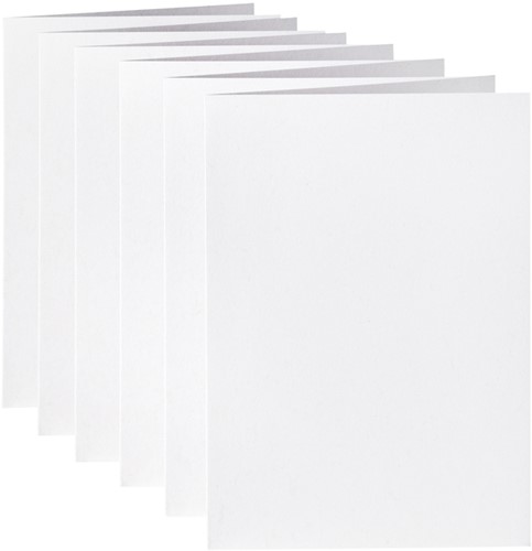 Correspondentiekaart Papicolor dubbel 105x148mm kraft wit 6/st-2