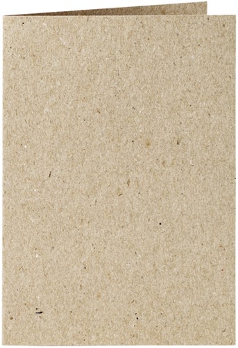 Correspondentiekaart Papicolor dubbel 105x148mm kraft grijs 6/st