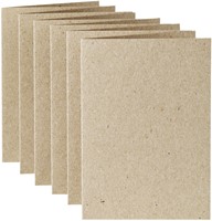Correspondentiekaart Papicolor dubbel 105x148mm kraft grijs 6/st-2