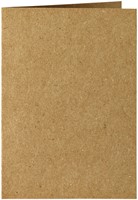 Correspondentiekaart Papicolor dubbel 105x148mm bruin 6/st