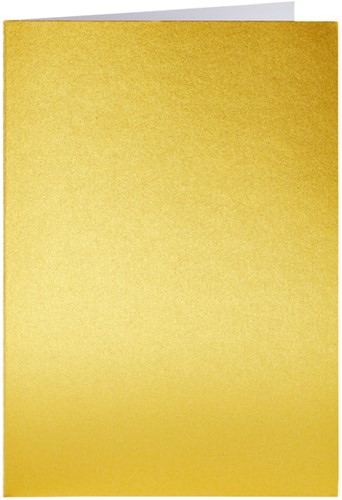 Correspondentiekaart Papicolor dubbel 105x148mm goud 6/st