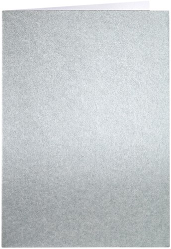 Correspondentiekaart Papicolor dubbel 105x148mm zilver 6/st