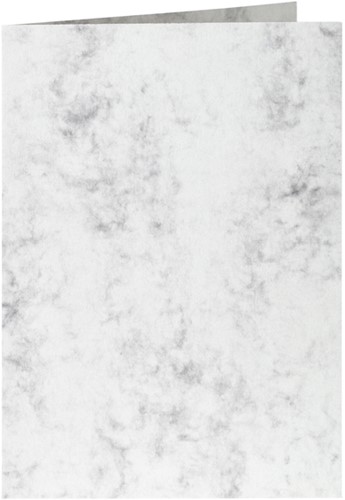 Correspondentiekaart Papicolor dubbel 105x148mm marble grijs 6/st