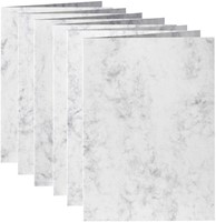 Correspondentiekaart Papicolor dubbel 105x148mm marble grijs 6/st-2