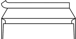 Envelop IEZZY bank C5/6 114x229mm zelfklevend strip wit 500 stuks