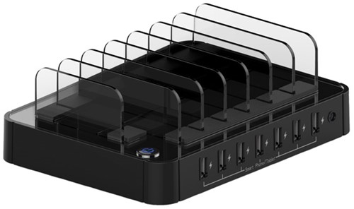 Oplader USB 7 poorten 12W (2,4A) Roline