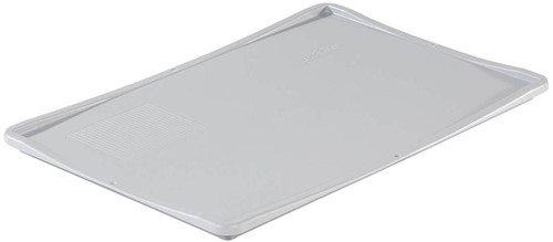 Oplegdeksel voor stapelkrat Basic 400x300mm lichtgrijs