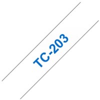 Brothertape TC-203 12mm blauw op wit-2