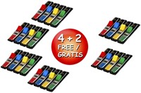 Indextabs 3M Post-it 6835CB split 12mm assorti pak/100-2