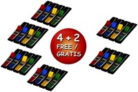Indextabs 3M Post-it 6835CB split 12mm assorti pak/100-1