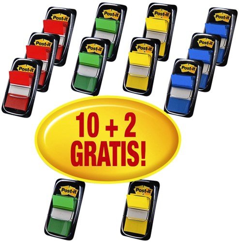Indextabs 3M Post-It 680P 10+2 assorti