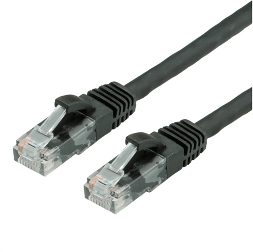 Kabel UTP Cat.6 (Class E) 5 meter zwart LS0H U/UTP