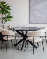 Harper Spinpoot - Deens rond - 130cm rond - Zwart blad-3