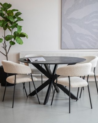 Harper Spinpoot - Deens rond - 130cm rond - Zwart blad-3