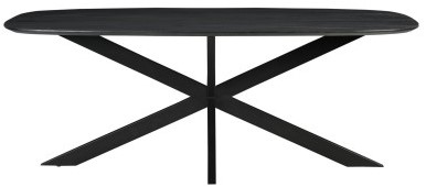 Harper Spinpoot - Deens ovaal - 300x100cm - Zwart blad-3