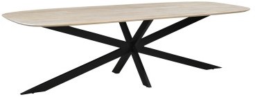 Harper Spinpoot - Deens ovaal - 200x100cm - Naturel blad