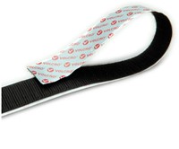 Klittenband Velcro zelfklevend 25mm x 25m harde kant zwart
