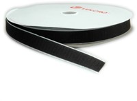 Klittenband Velcro zelfklevend 25mm x 25m harde kant zwart-2