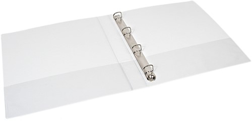 Ringband A4 4r. voortas 20mm wit Quantore